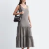 Maxikleid mit Stufenrock