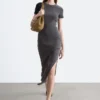 Midi-Jerseykleid