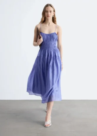 Midi-Kleid mit Rüschen