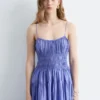Midi-Kleid mit Rüschen