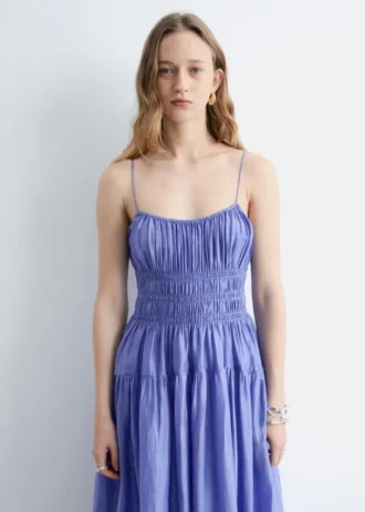 Midi-Kleid mit Rüschen