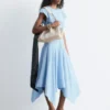 Midikleid aus Baumwollpopeline