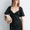 Midikleid aus Leinen