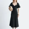 Midikleid aus Leinen