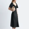 Midikleid aus Leinen