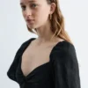 Midikleid aus Leinen