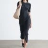 Midikleid aus Rippstrick