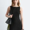 Midikleid aus Rippstrick
