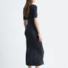 Midikleid aus Rippstrick