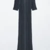 Midikleid aus Rippstrick