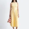 Midikleid mit Bindeband