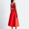 Midikleid mit Bindeband