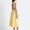 Midikleid mit Bindeband