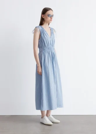 Midikleid mit Bindebändern