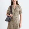 Midikleid mit Bindegürtel