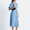 Midikleid mit Bindegürtel