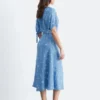 Midikleid mit Bindegürtel