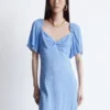 Midikleid mit Flatterärmeln