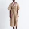 Midikleid mit Kordelzug