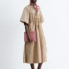 Midikleid mit Kordelzug
