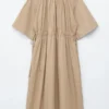 Midikleid mit Kordelzug