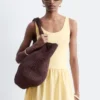 Midikleid mit Rippmuster