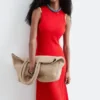 Midikleid mit Rippmuster