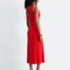 Midikleid mit Rippmuster