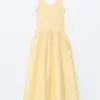 Midikleid mit Rippmuster