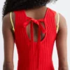 Midikleid mit Rippmuster