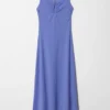 Midikleid mit Schnallenverzierung