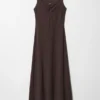 Midikleid mit Schnallenverzierung
