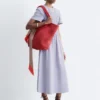 Midikleid mit Smokarbeit