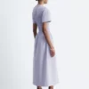 Midikleid mit Smokarbeit