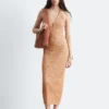 Midikleid mit Spacedye-Effekt und Neckholder
