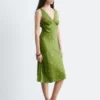 Midikleid mit V-Ausschnitt