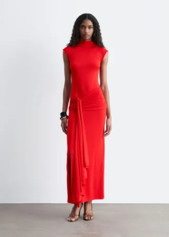 Midikleid mit Wickelausschnitt