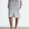 Midiröcke aus Viskose-Seiden-Jacquard