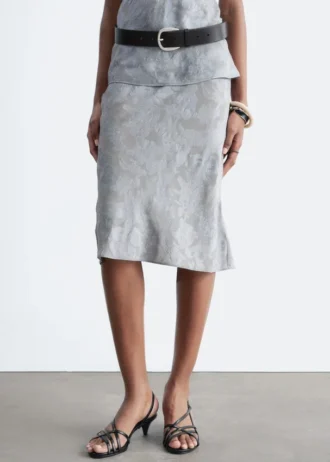 Midiröcke aus Viskose-Seiden-Jacquard