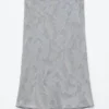 Midiröcke aus Viskose-Seiden-Jacquard