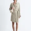 Mini-Hemdkleid mit Bindegürtel