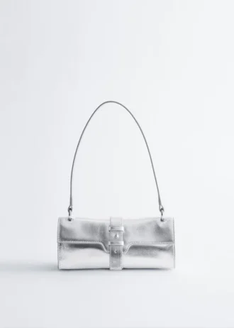 Mini-Leder-Schultertasche