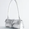 Mini-Leder-Schultertasche