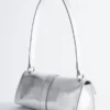 Mini-Leder-Schultertasche