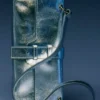 Mini-Leder-Schultertasche