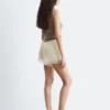 Mini-Shorts mit Jacquard-Spitze