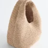 Mini-Tragetasche aus Papierstroh