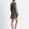 Mini-Wickelkleid aus Seide