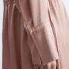 Minikleid mit V-Ausschnitt und Kordelzug