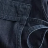 Minirock aus Denim mit Bindeband